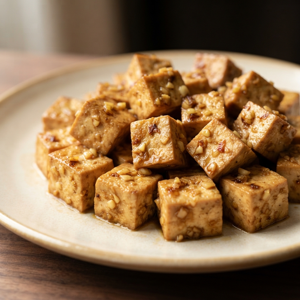 Tofu with Garlic, Ginger, and Lime