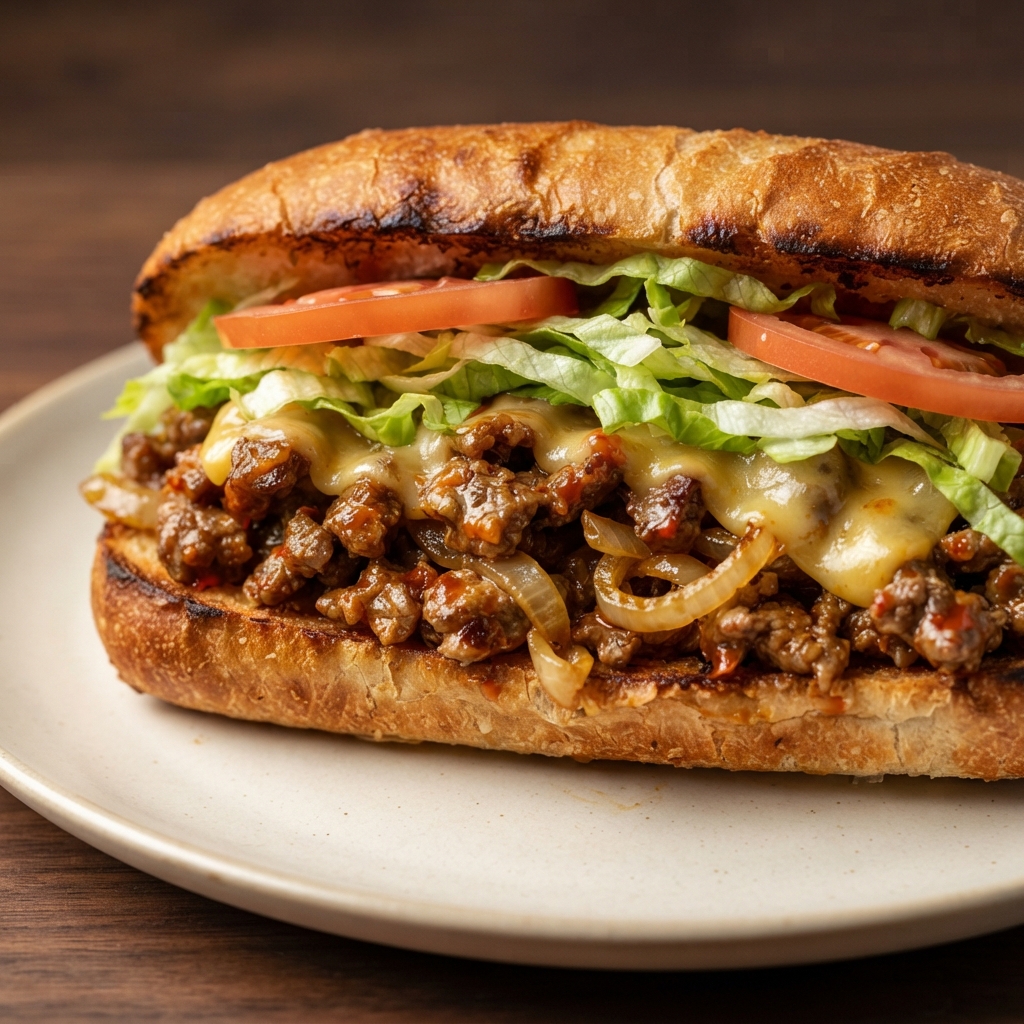 Spicy Chopped Cheese Sandwich