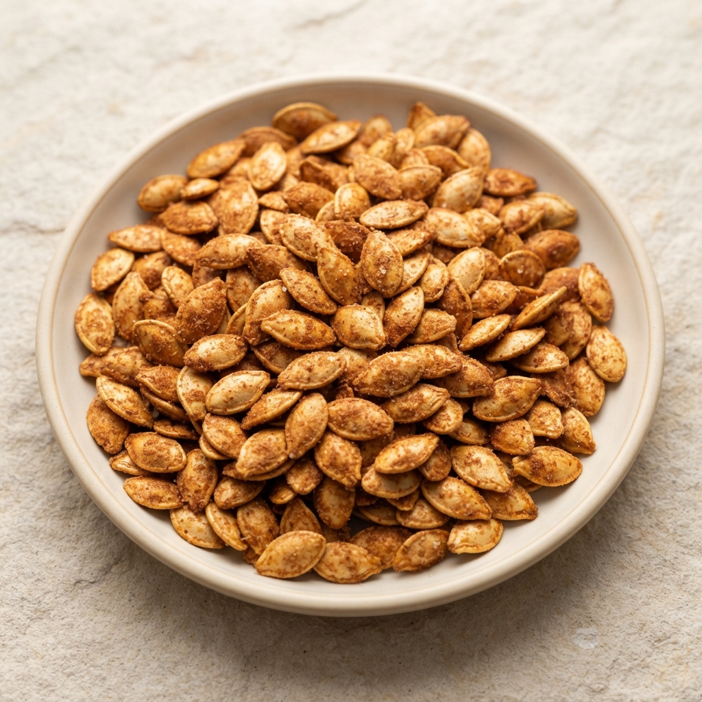 Cinnamon-Spiced Roasted Pumpkin Seeds
