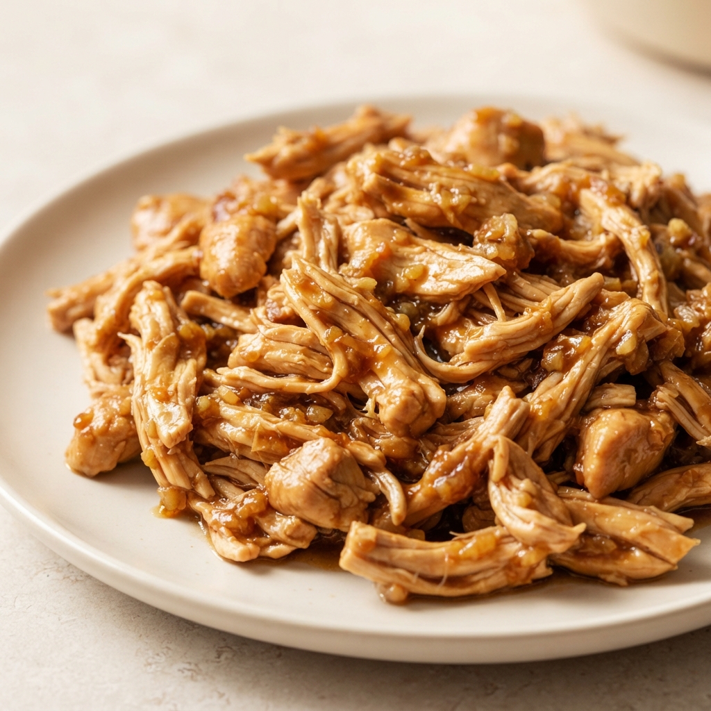 Crockpot Teriyaki Shredded Chicken