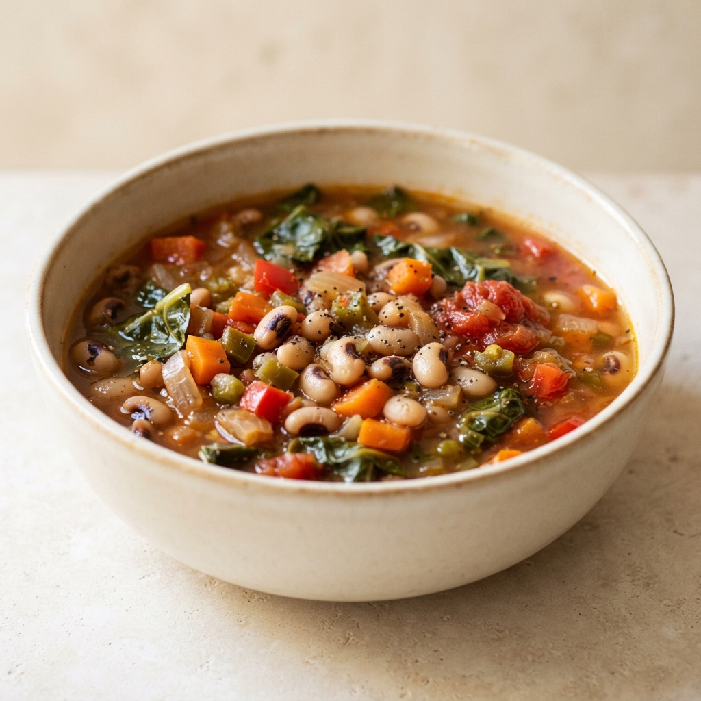 Plant-Based Black-Eyed Pea Soup