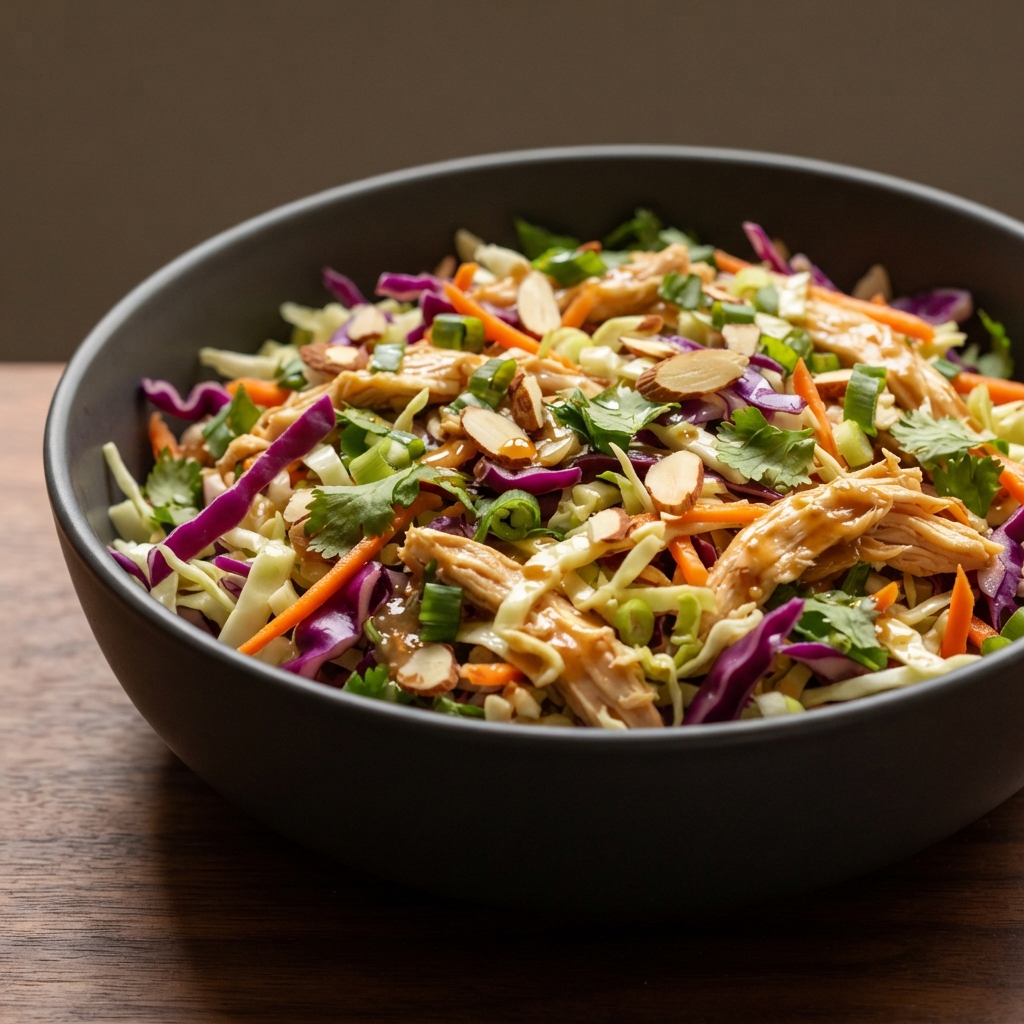 Vibrant Asian-Style Chicken Cabbage Salad