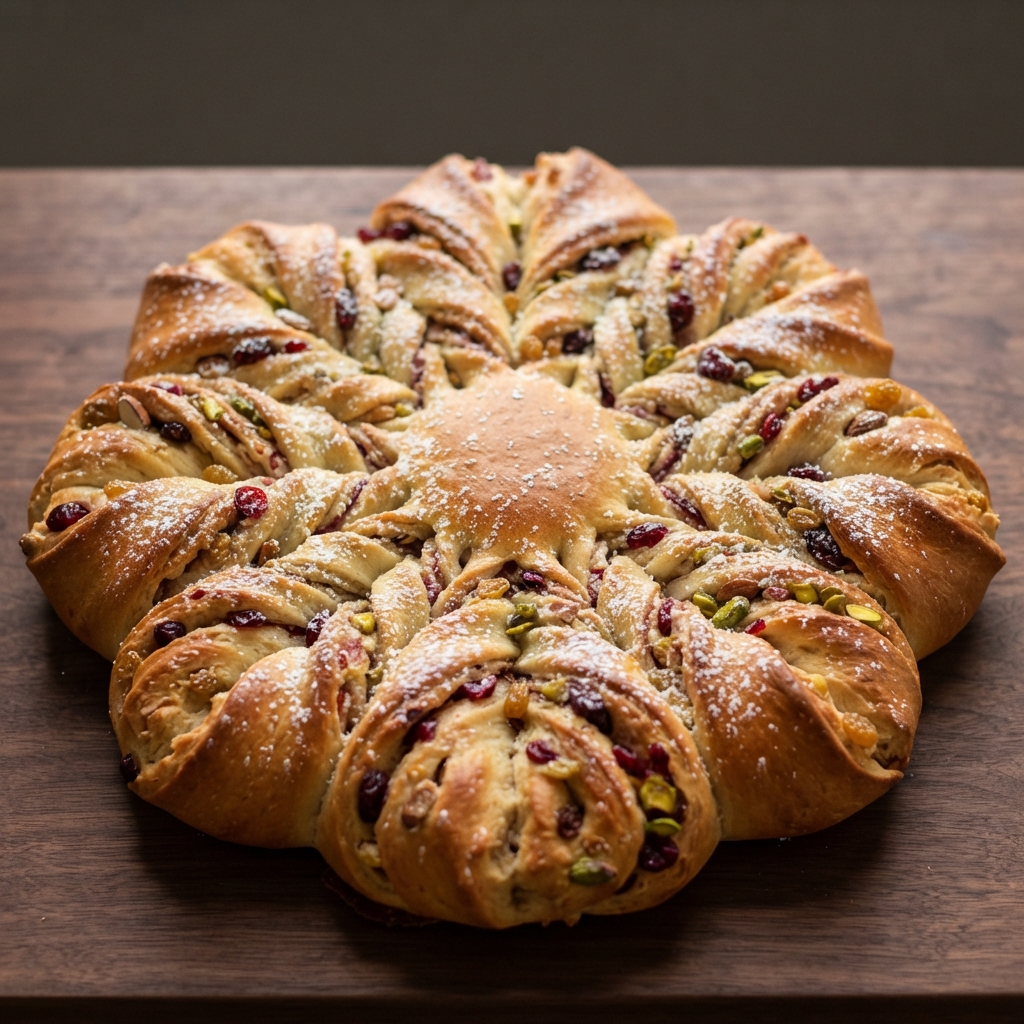 Festive Star-Shaped Holiday Bread