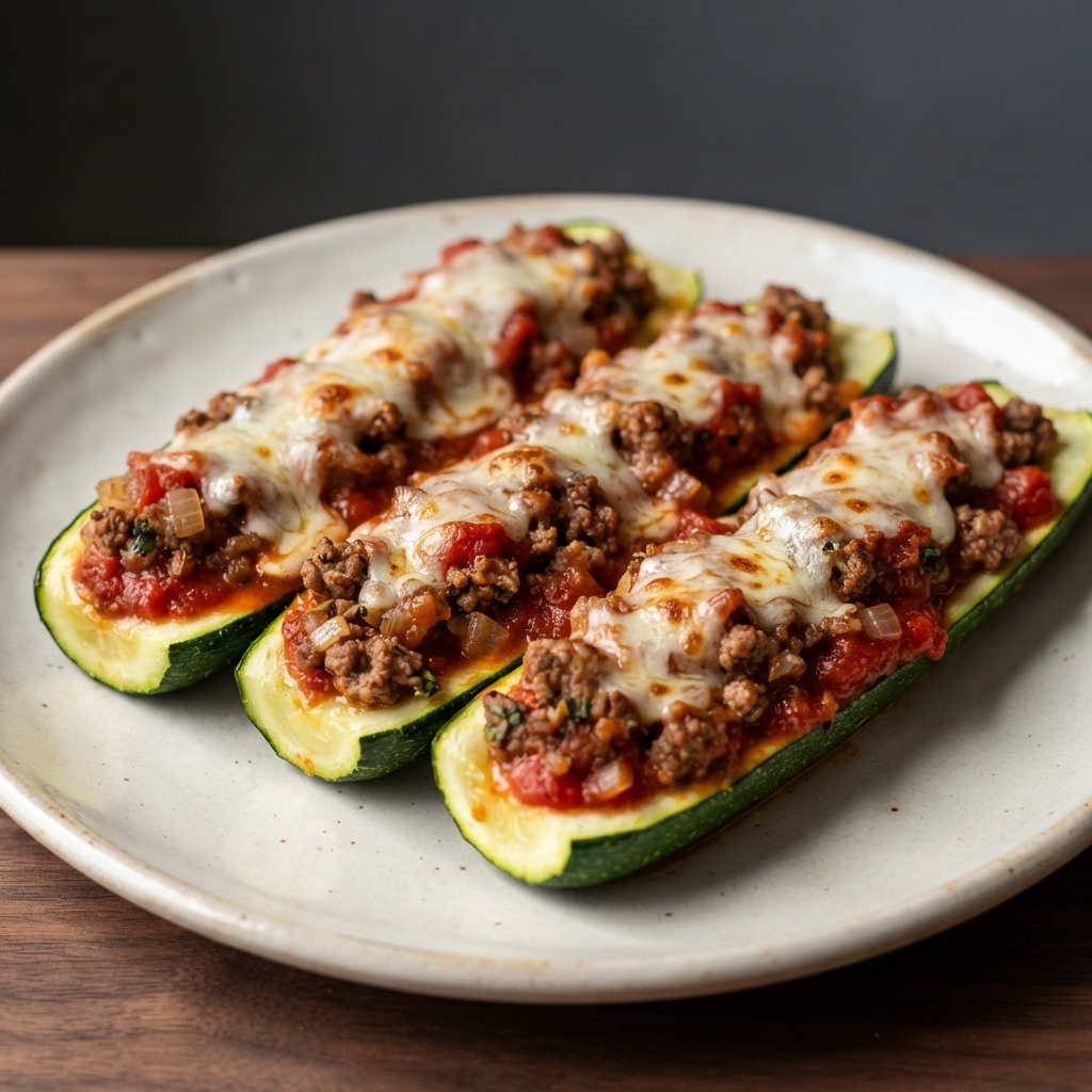 Italian-Inspired Stuffed Zucchini Boats