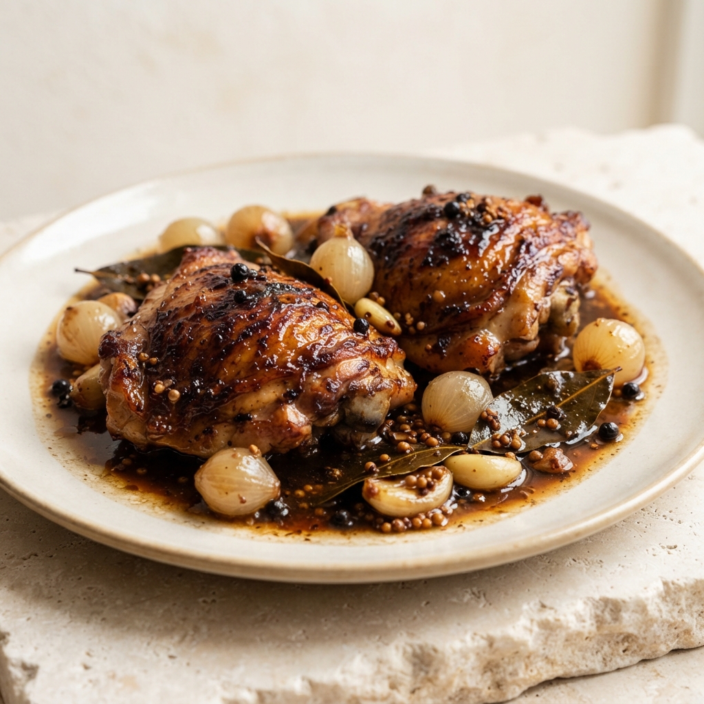 Oven-Roasted Marinated Chicken Thighs