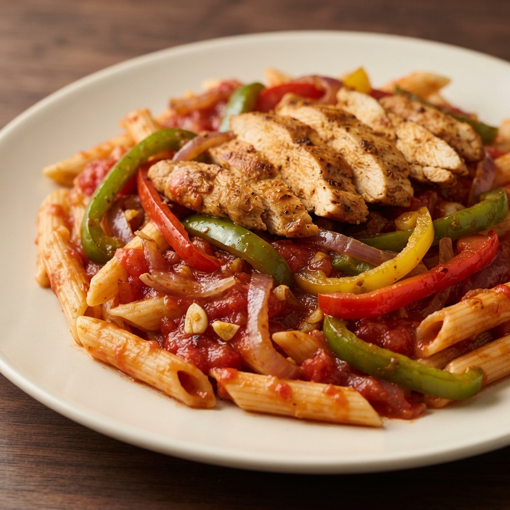 Caribbean-Inspired Pepper Chicken Pasta