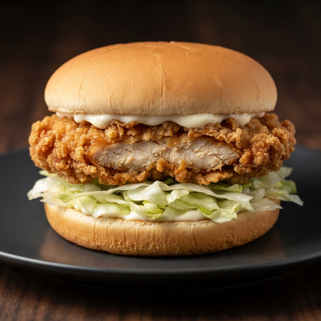Homemade McChicken-Style Sandwich