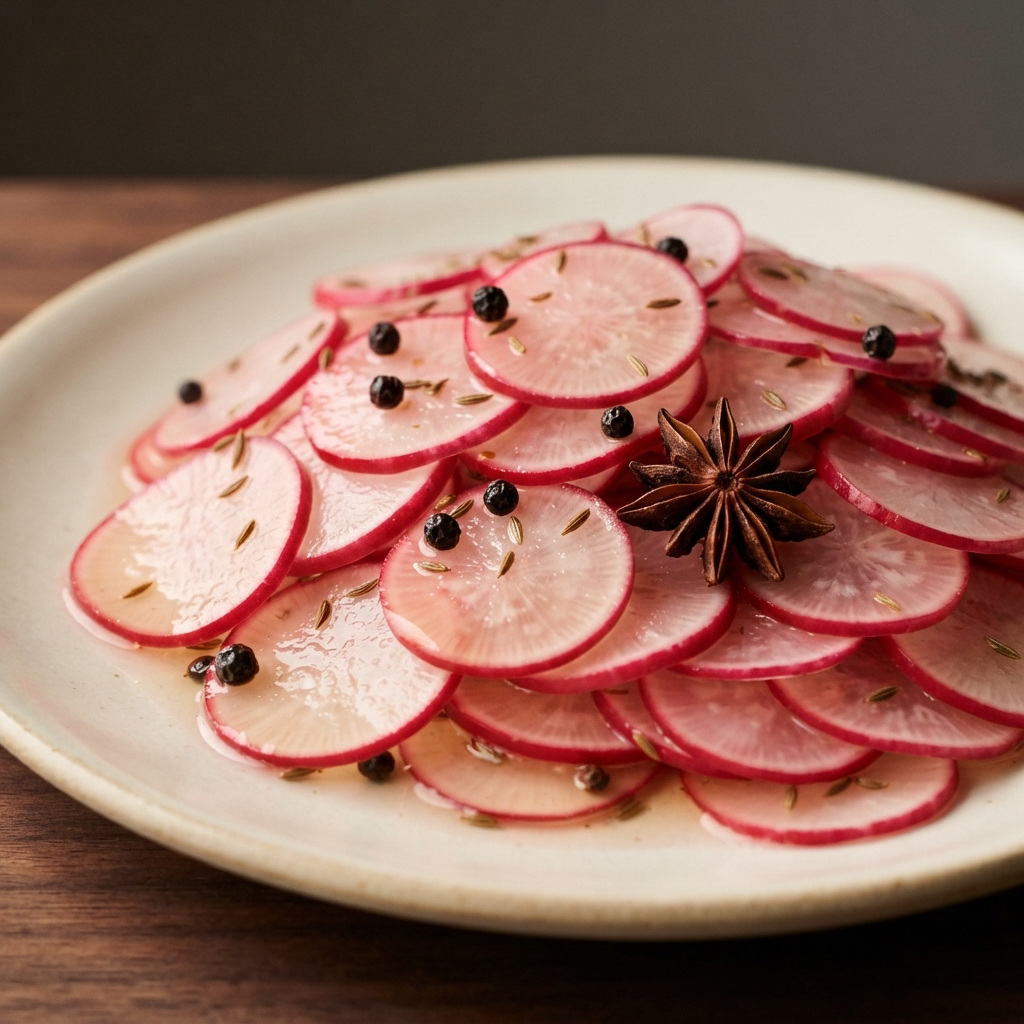 Speedy Pickled Radishes