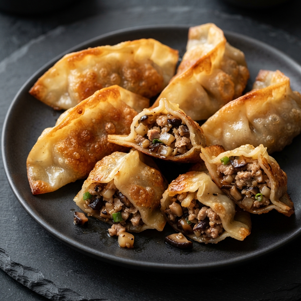 Crispy Air-Fried Pork Potstickers