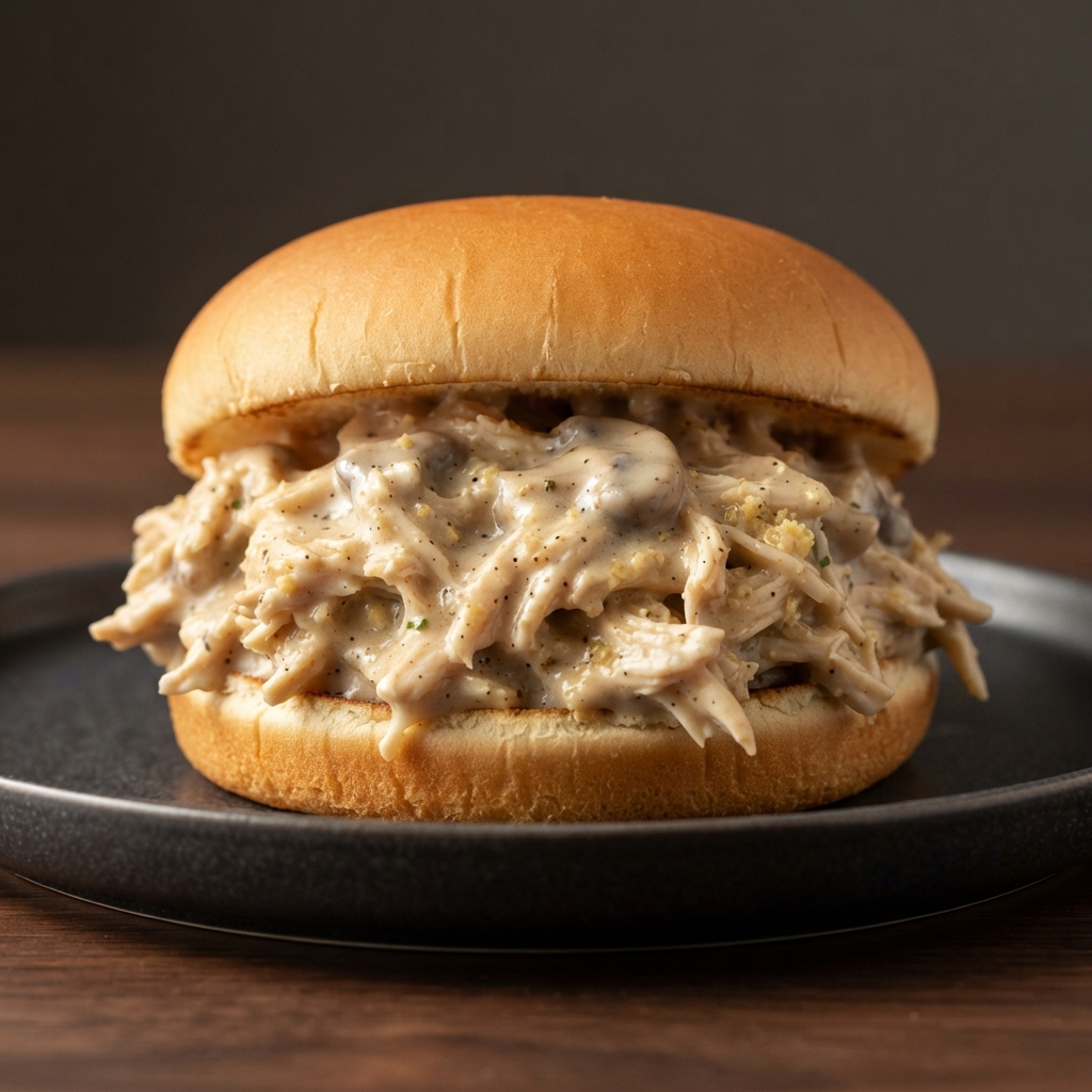Hot Shredded Chicken Sandwiches