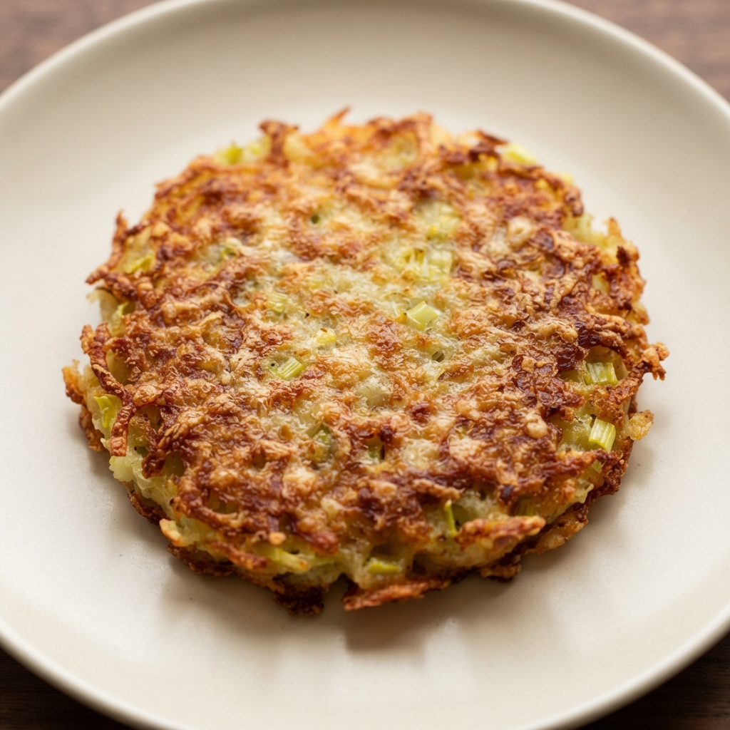 Crispy Potato and Leek Latkes