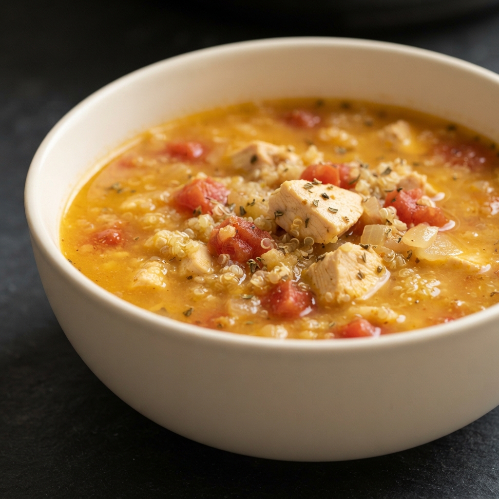 Quinoa Chicken and Butternut Squash Soup
