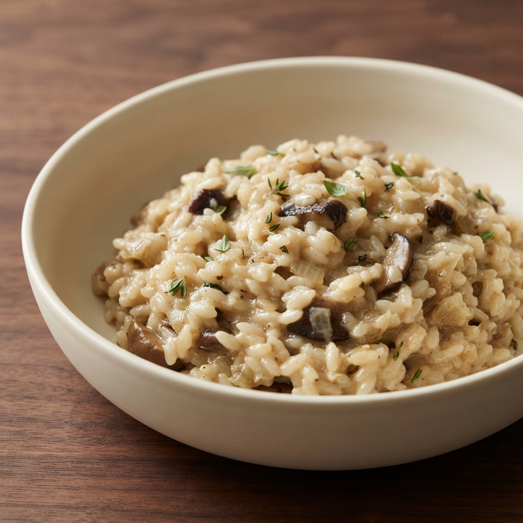 Porcini Mushroom Cream Risotto