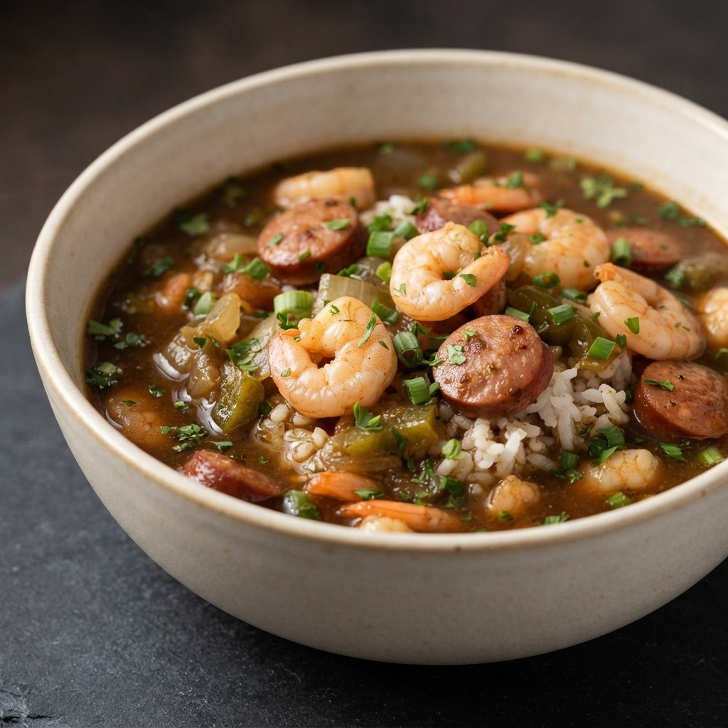 Merwin's Shrimp Gumbo