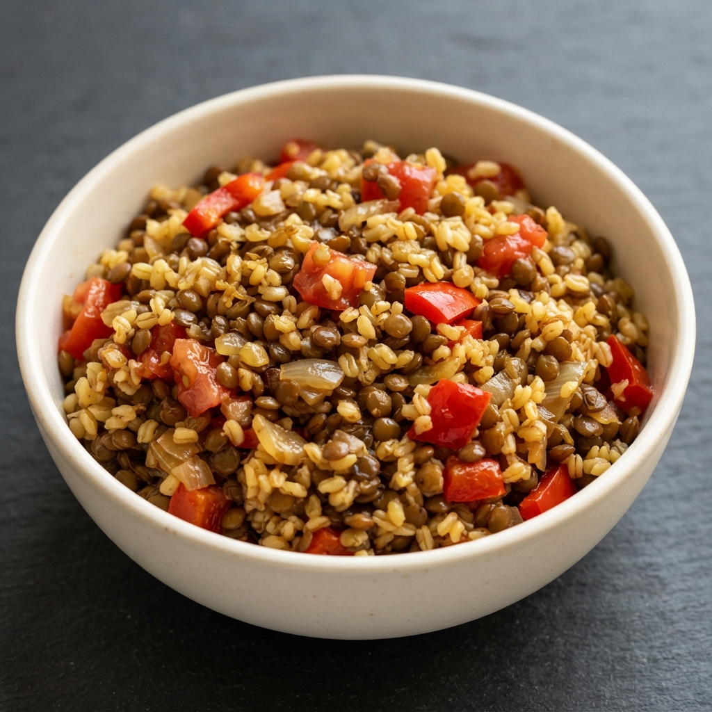 Crunch’s Hearty Lentil and Bulgur Salad