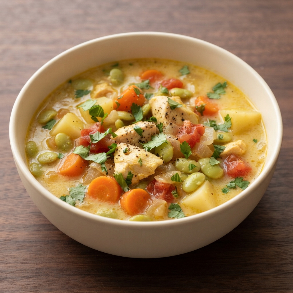 Coconut Milk Chicken Curry Stew