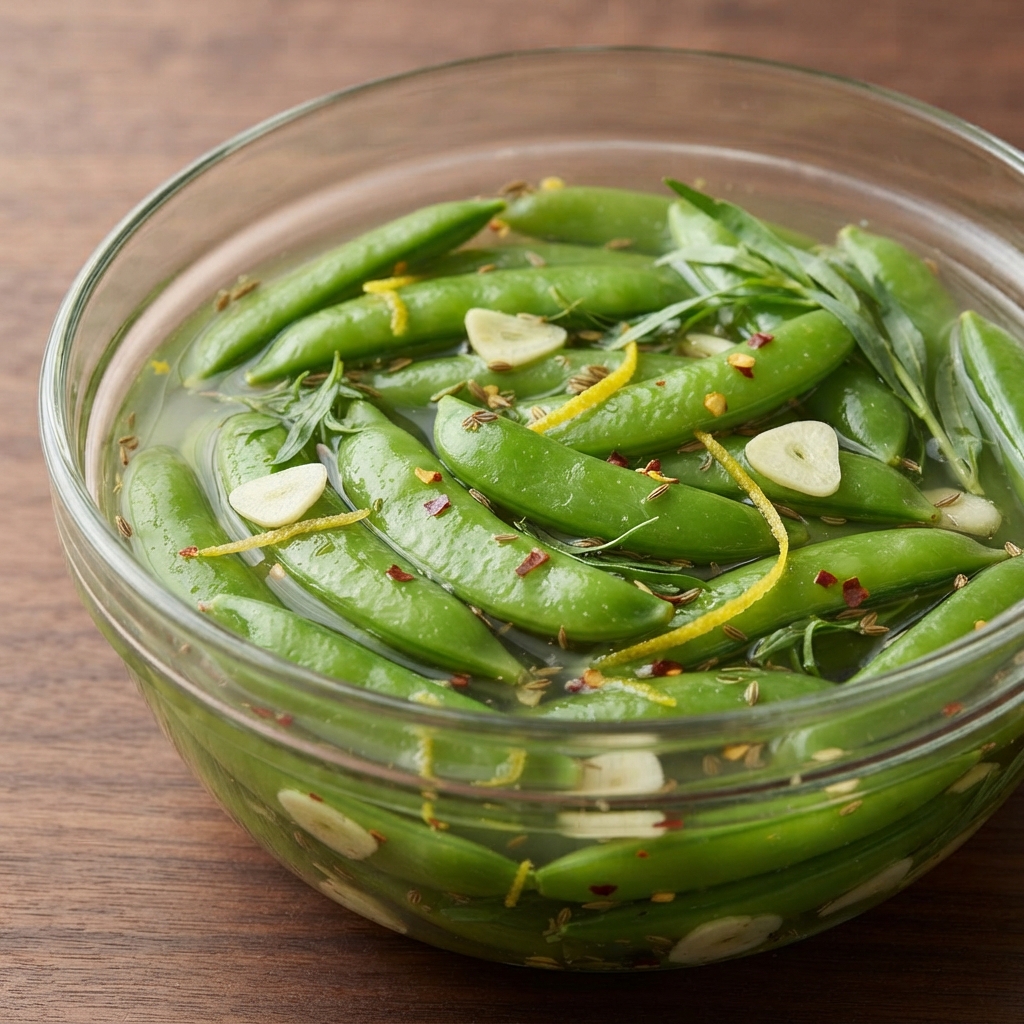Quick Pickled Sugar Snap Peas