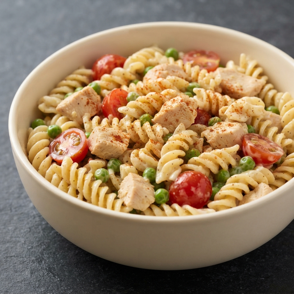 Chilled Lemon-Pepper Chicken Pasta Salad