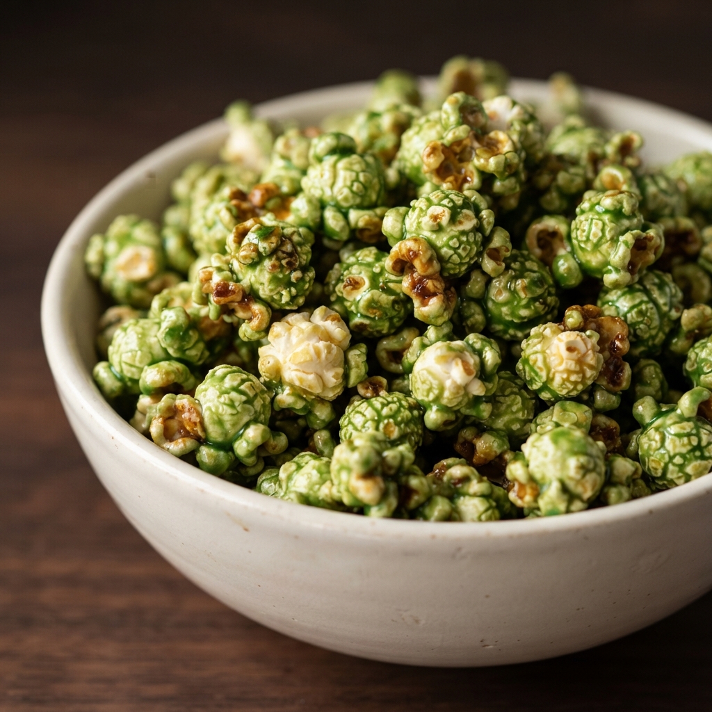 Lucky Green Caramel Popcorn
