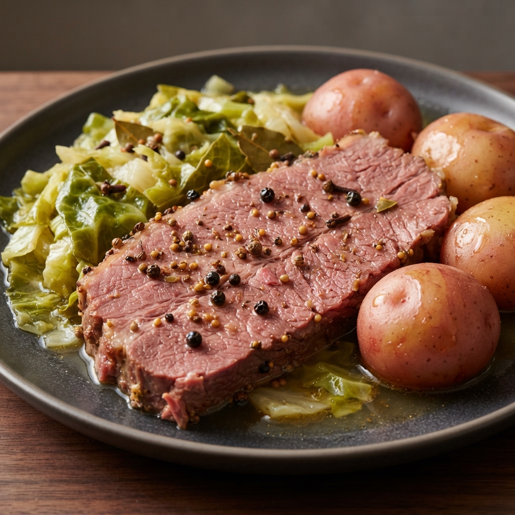 Crockpot Corned Beef with Cabbage and Potatoes