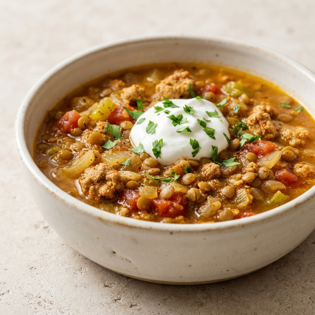 Hearty Turkey and Lentil Chili