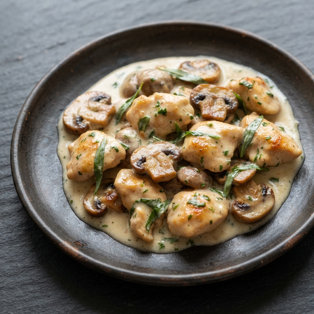 Petite Chicken Blanquette with Tarragon