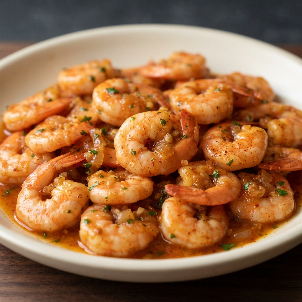 Portuguese-Style Ale-Braised Shrimp