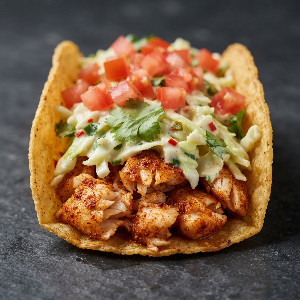 Spicy Fish Tacos with Fresh Lime Sauce