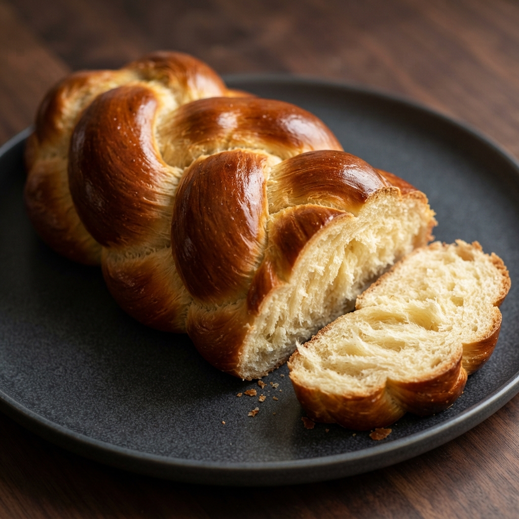 Simple Homemade Challah Loaf