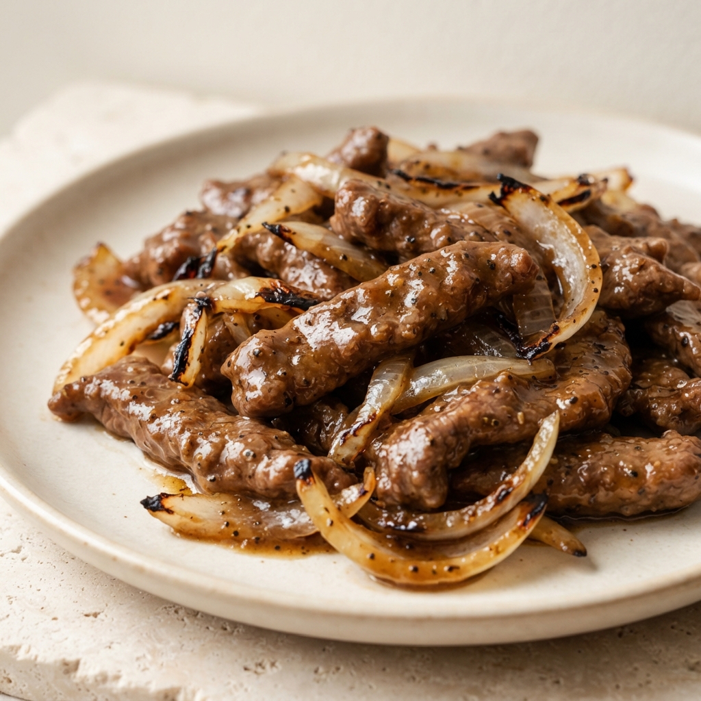 Spicy Beef Filet in Oyster Sauce