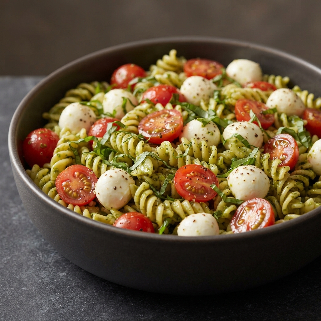Caprese Pesto Rotini Salad