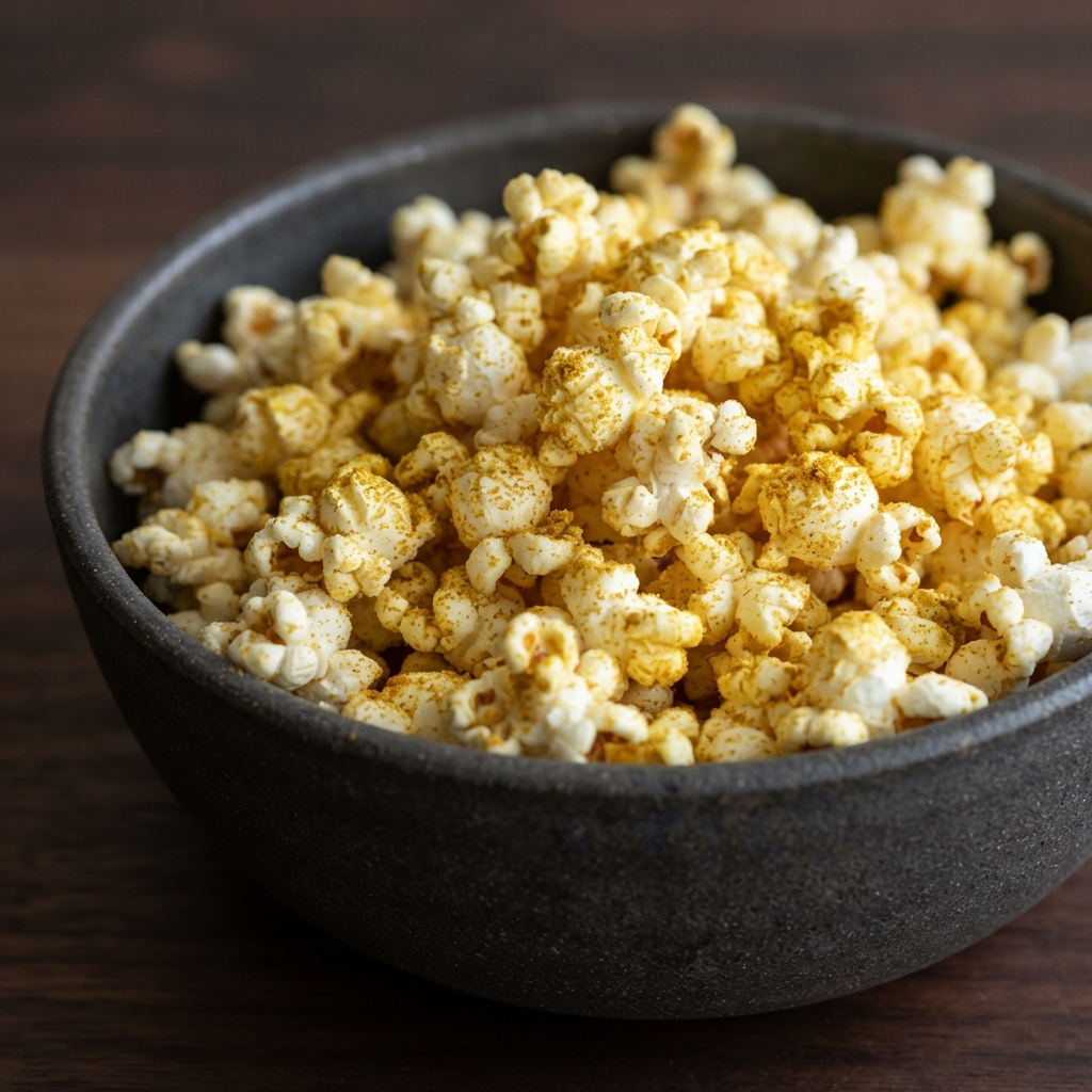 Microwave Curry-Spiced Popcorn