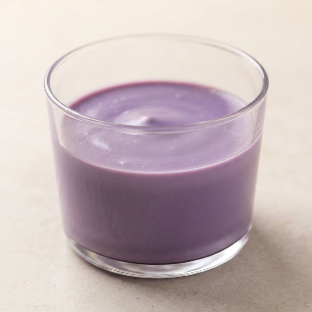 Purple Ube Coconut Panna Cotta