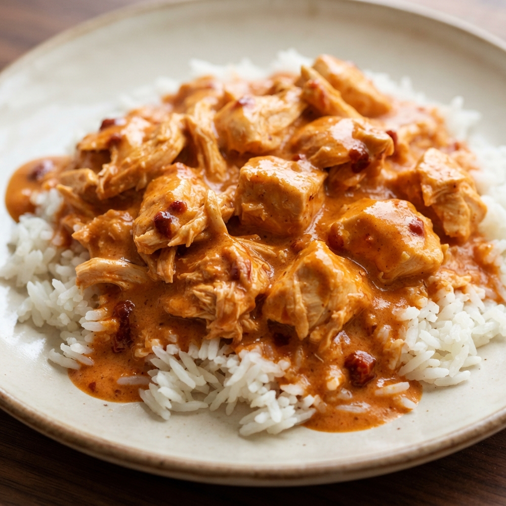 Chipotle Cream Chicken in the Slow Cooker