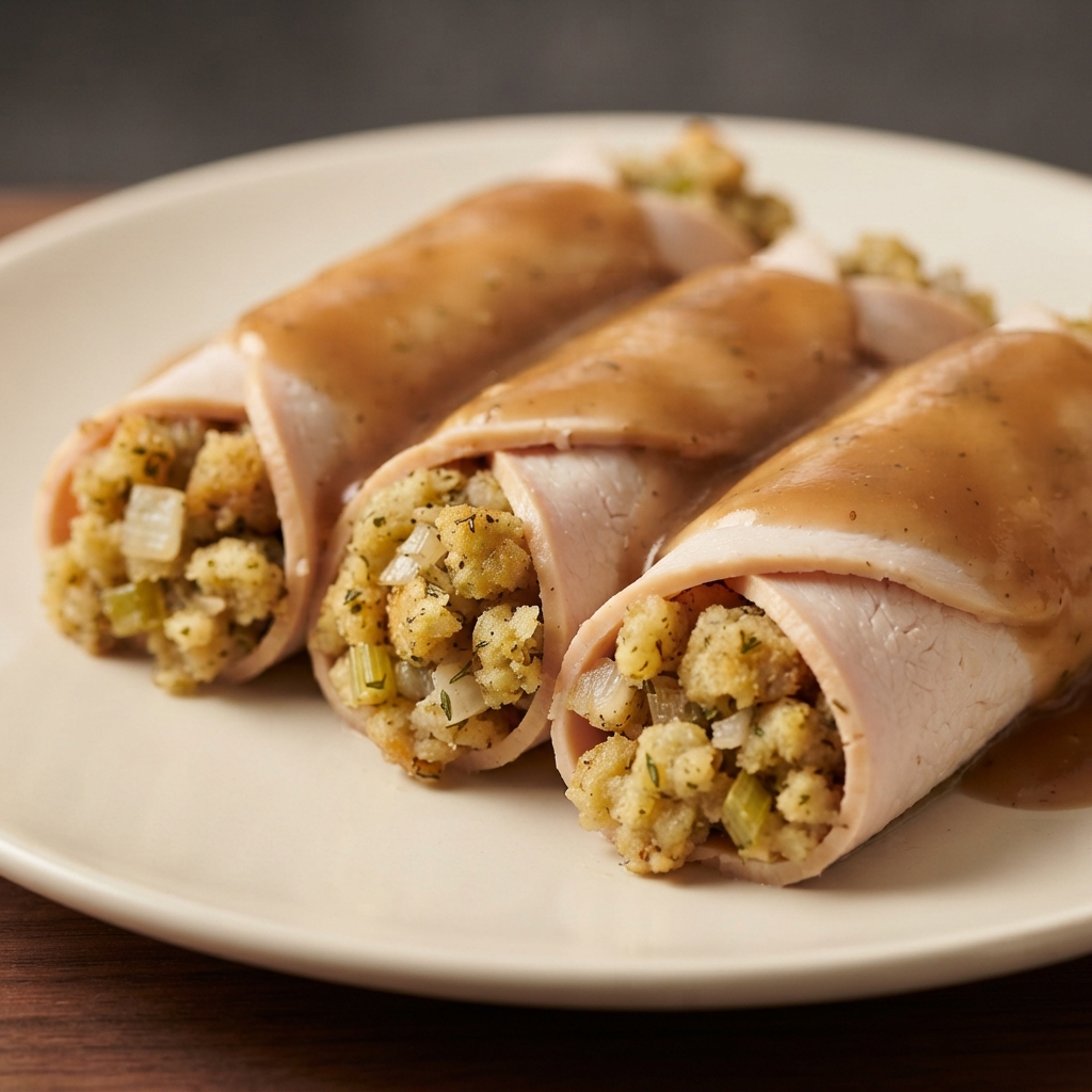 Quick Turkey and Stuffing Roll-Ups
