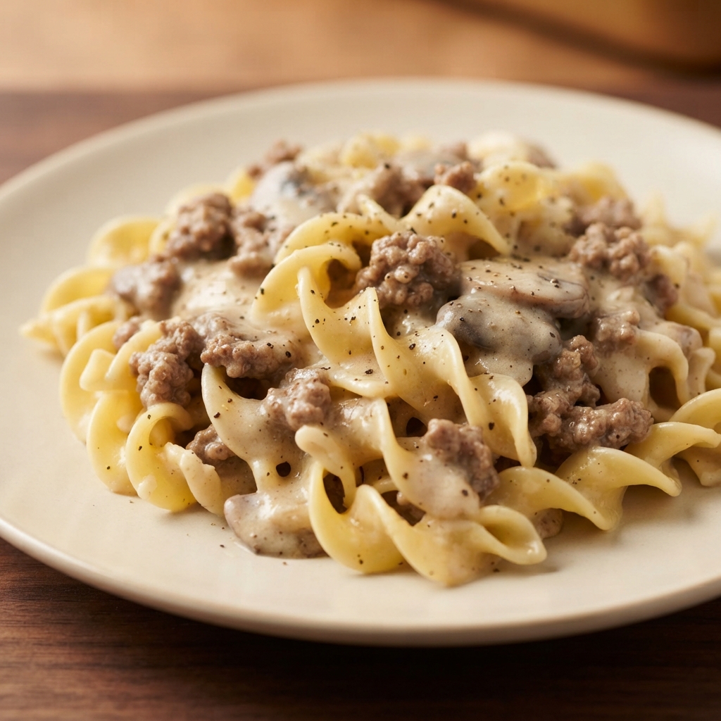 Simple Beef Stroganoff