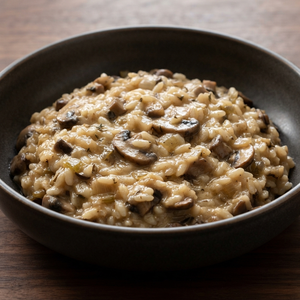 Plant-Based Mushroom Risotto