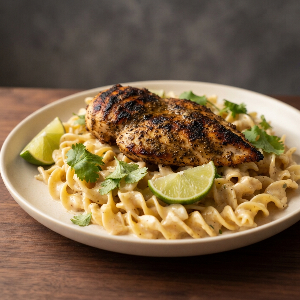 Jerk Chicken and Pasta