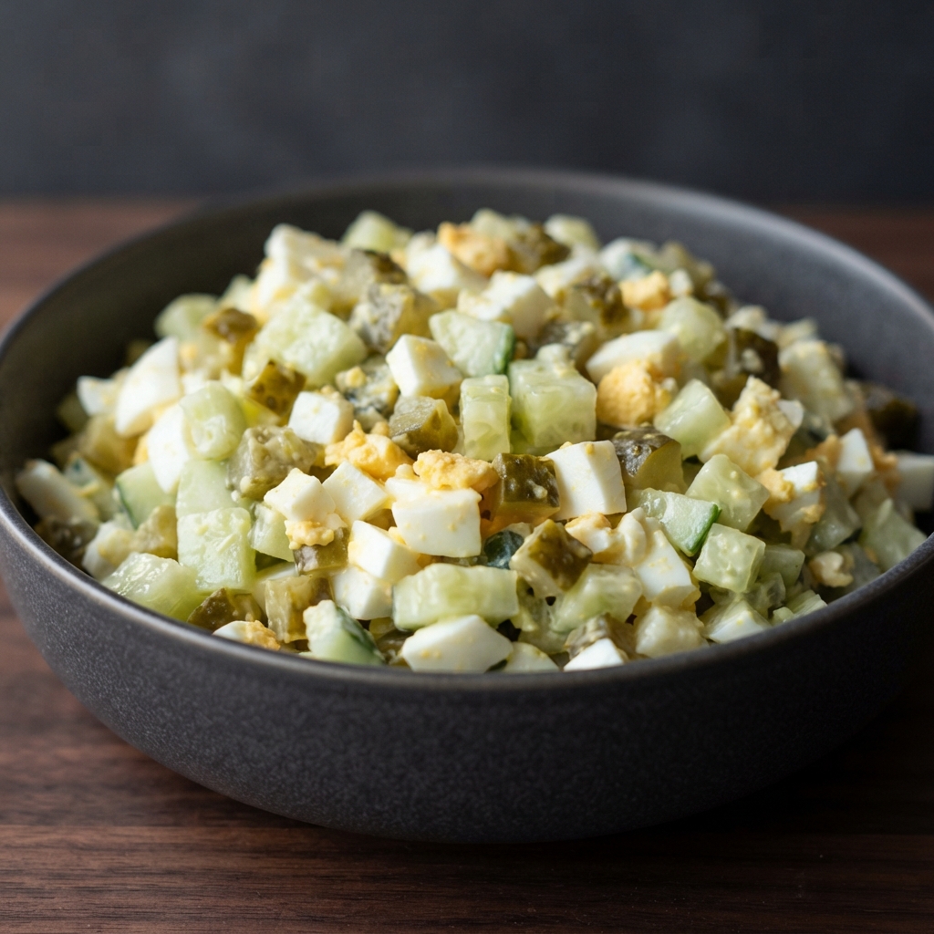 Crunchy Cucumber Egg Salad