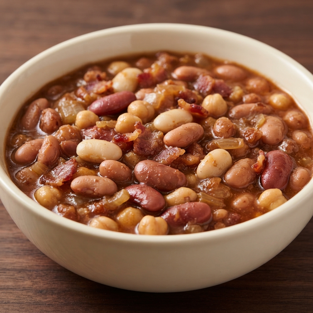 Pat's Oven-Baked Bean Casserole