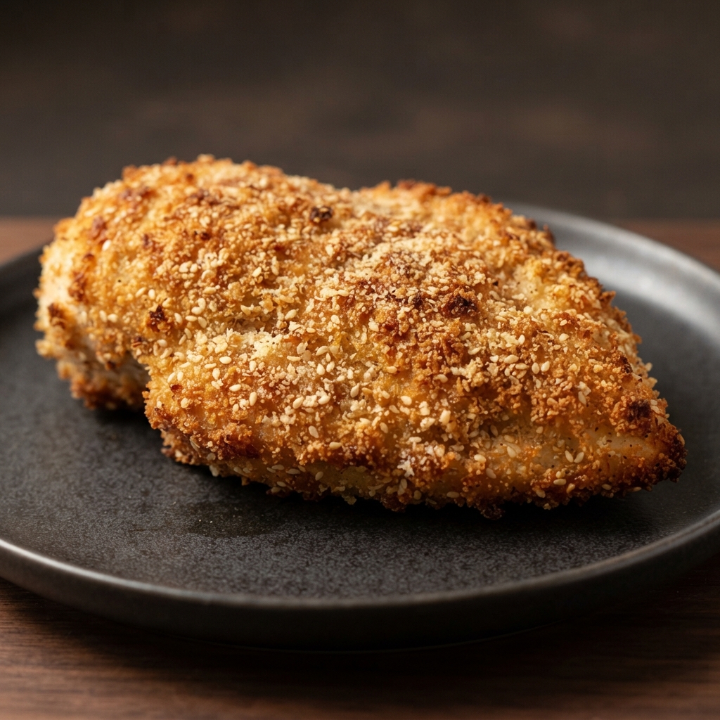 Sesame-Parmesan Crusted Chicken
