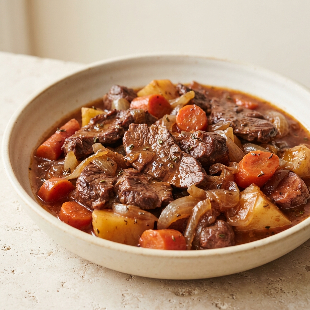 Wine-Braised Beef Heart