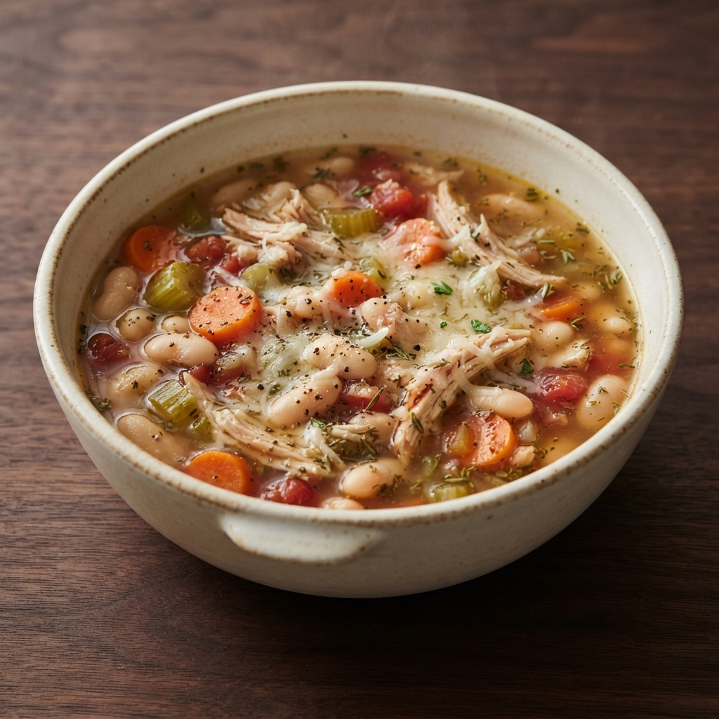 Tuscan-Style Smoked Turkey and White Bean Soup