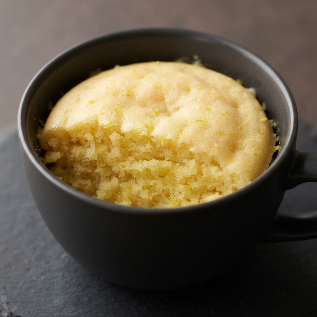 Microwave Lemon Mug Cake