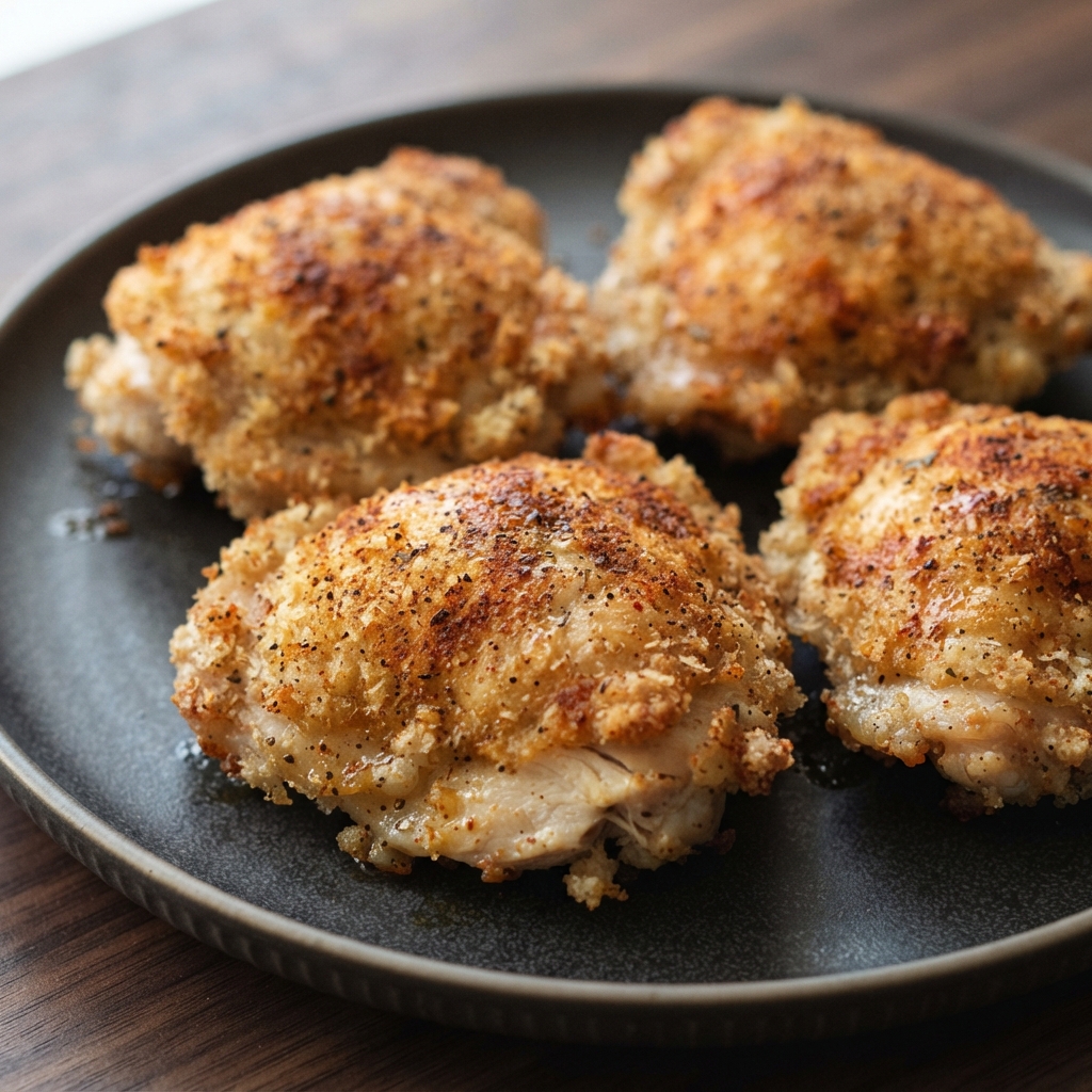 Crispy Baked Chicken Thighs
