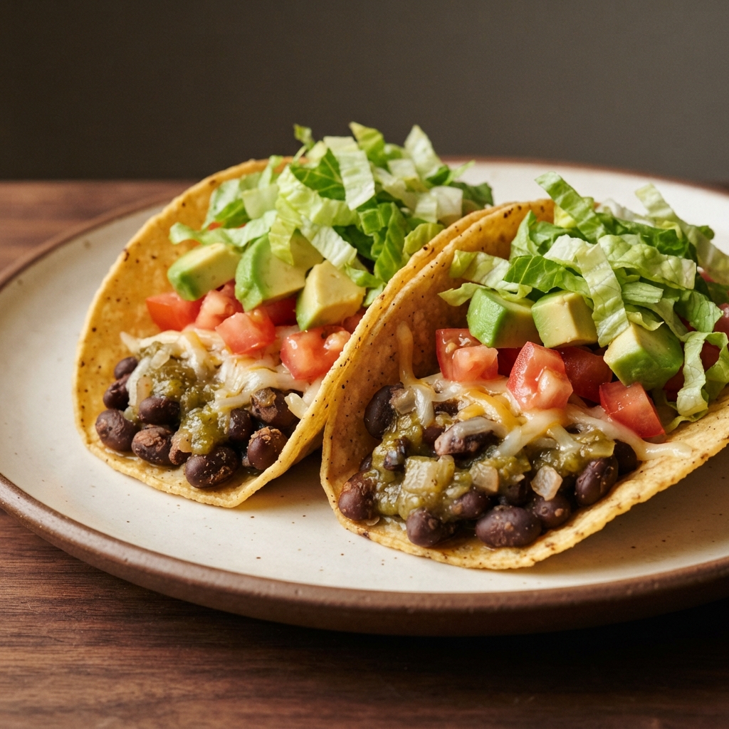 Black Bean and Salsa Verde Tacos