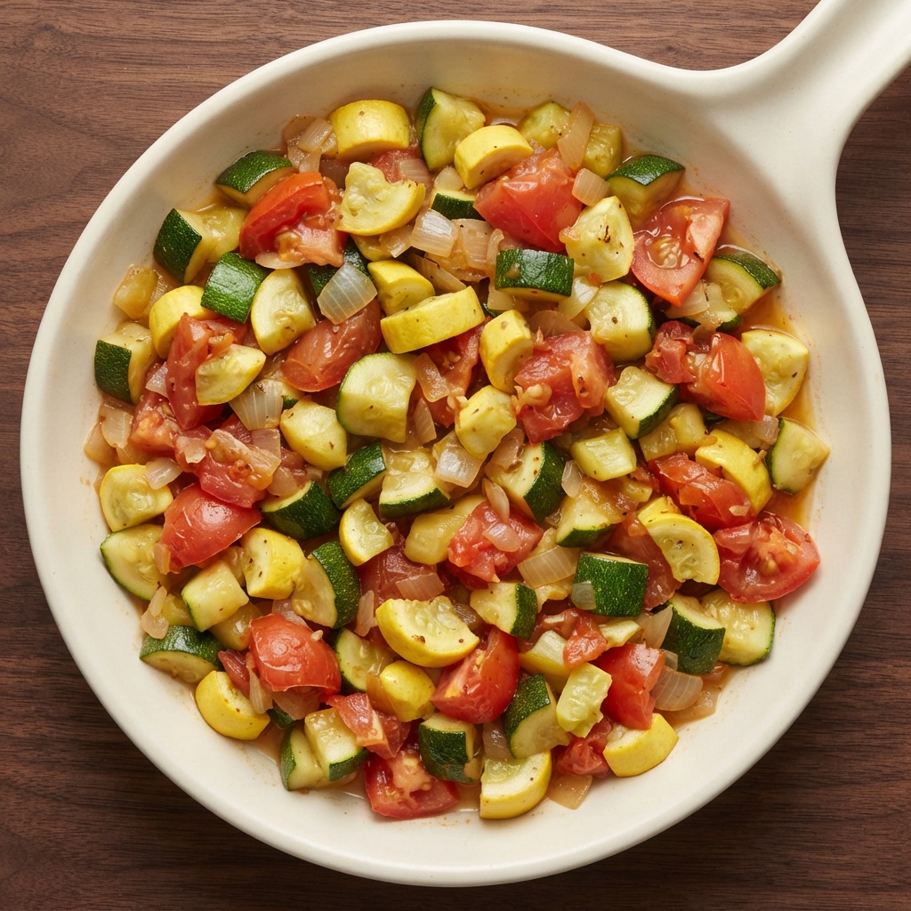 Tomato Zucchini Squash Skillet