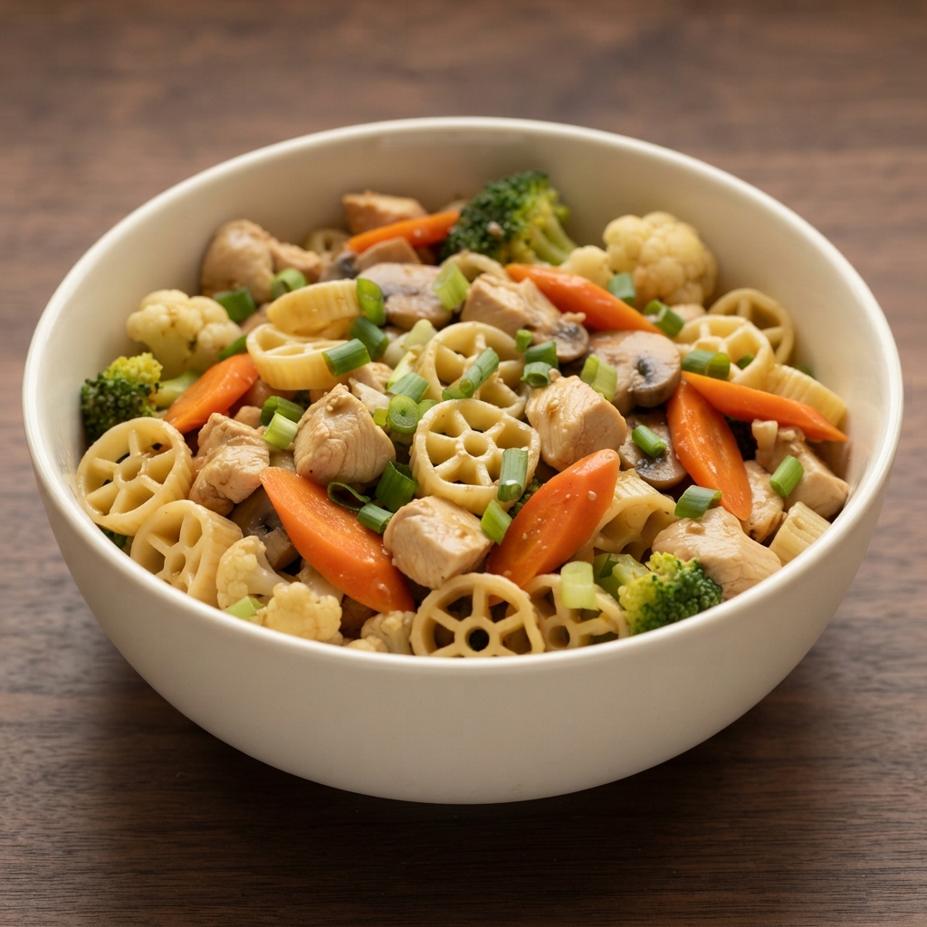 Sesame-Soy Chicken Pasta Salad