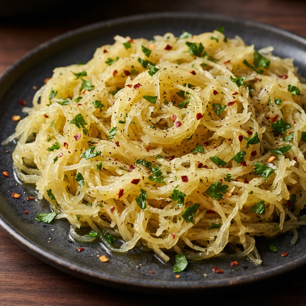 Fast Fiery Spaghetti Squash