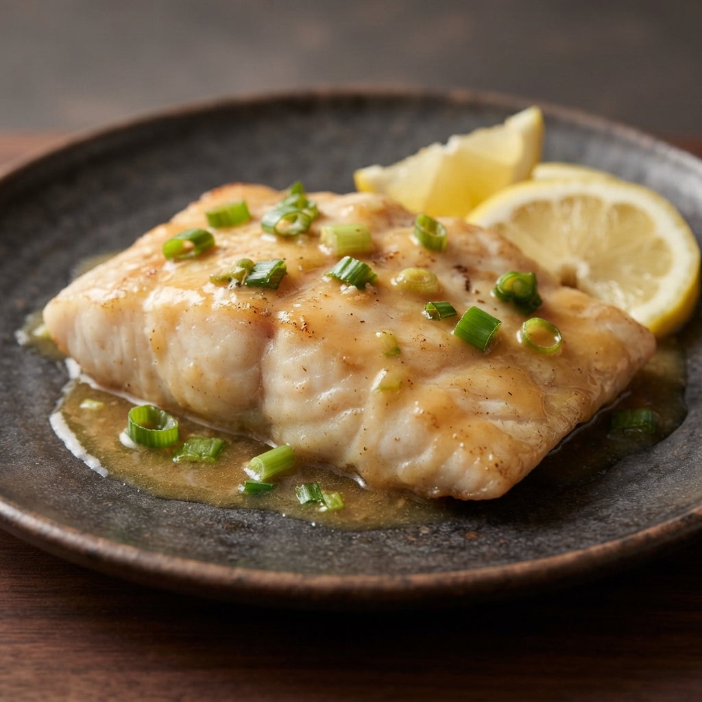 Pan-Seared Red Snapper with Honey-Ginger Dijon Sauce